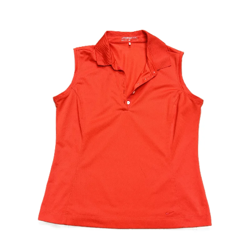 Athletic Tank Top By Nike In Red, Size: L Trendy Men's Scandinavian