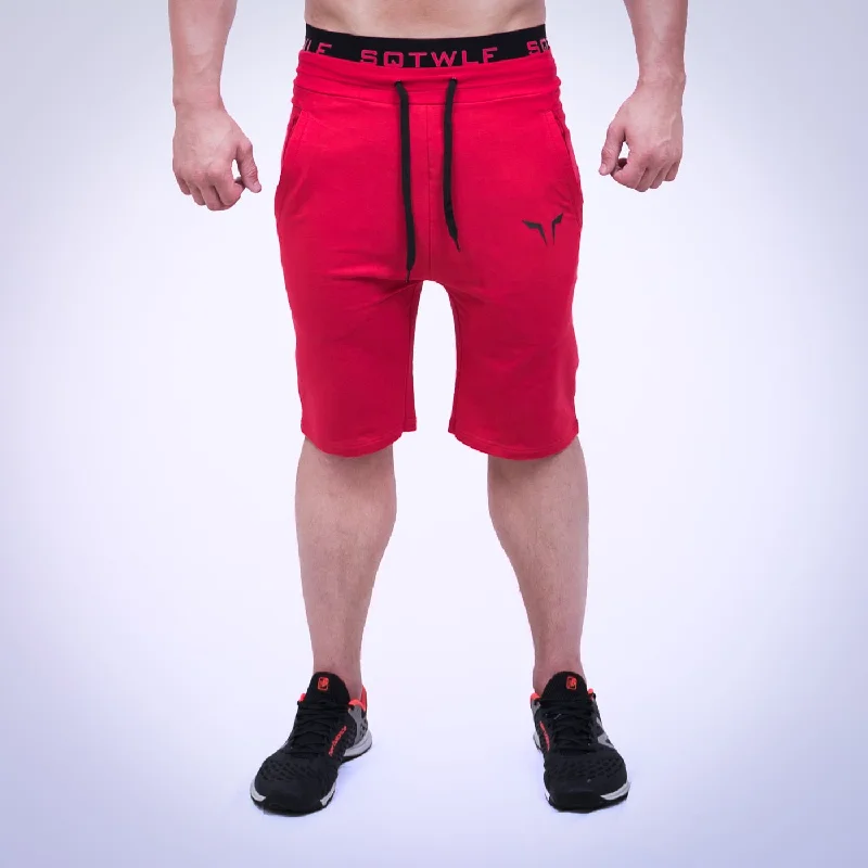 RED GYM SHORTS Street