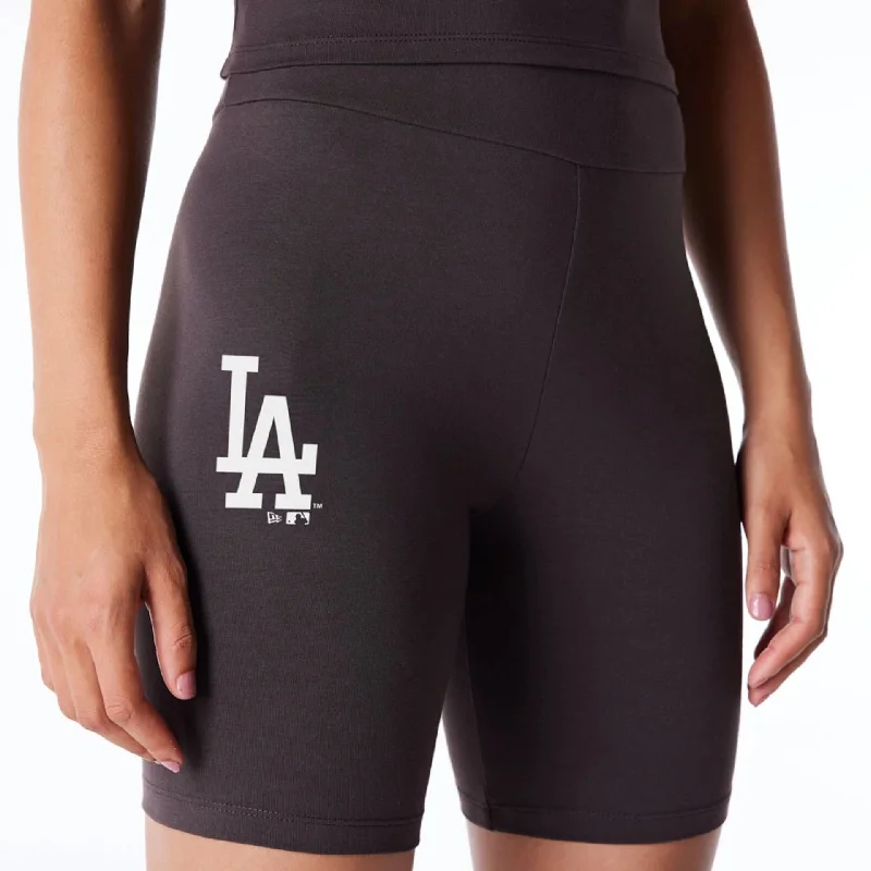 LA Dodgers Womens MLB League Essential Dark Brown Cycling Shorts Confident Men's Power