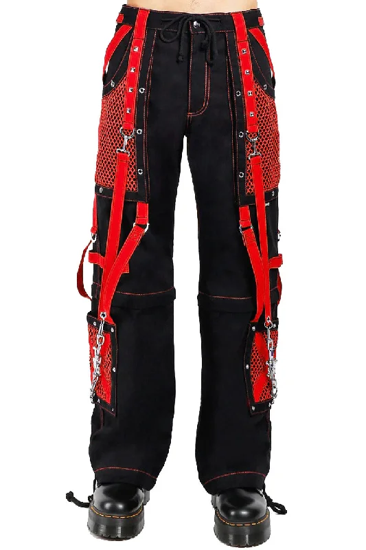 Tripp NYC Symbol Pants [BLACK/RED] Edgy Men's Punk