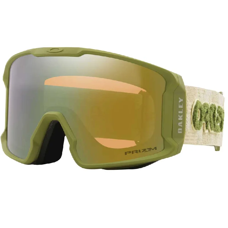 Oakley Line Miner™ L Sage Kotsenburg Signature Series Snow Goggles - 2025 Sage Kotsenburg with Prizm Sage Gold Iridium Lenses Refined Men's Hand