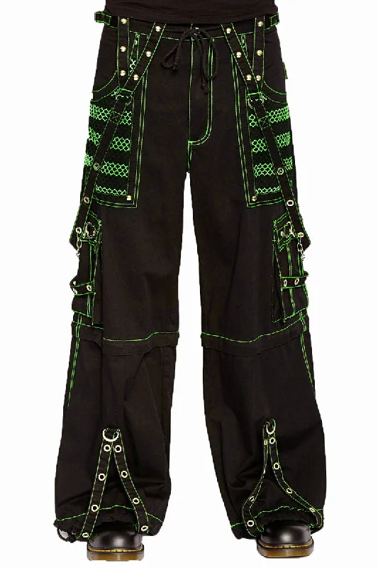 Tripp Electro Pants [Black/Green] Refined Men's European