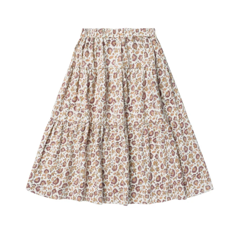 RYLEE & CRU TIERED MIDI SKIRT || MAGNOLIA Relaxed Men's Beach