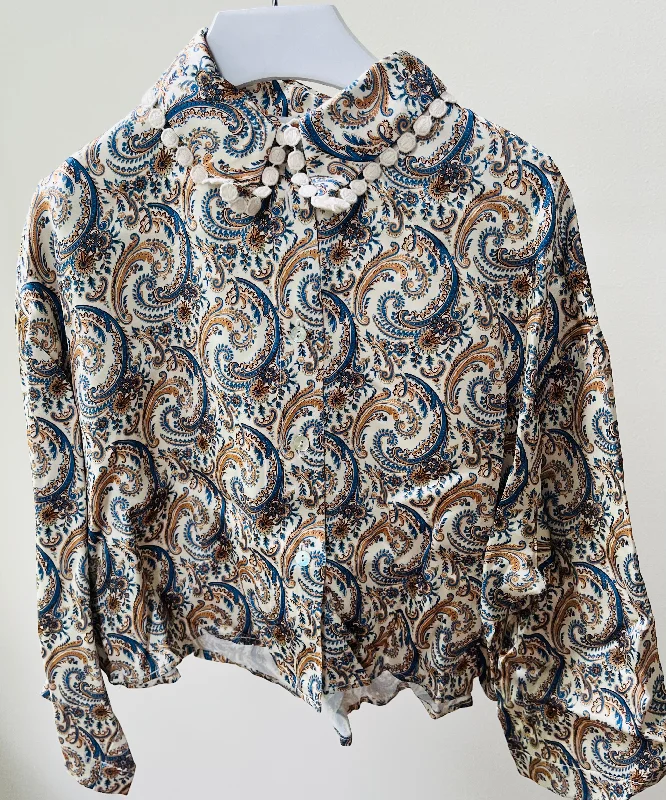 Atelier Parsmei Georgia Pearl Blue Paisley Trendy Men's Scandinavian