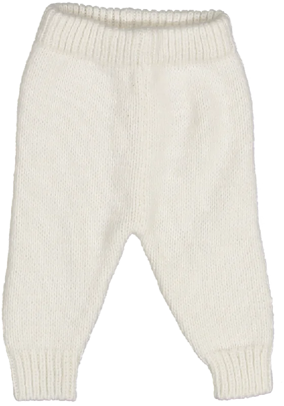 6048-BABY PANTS WOOL-NATURAL Luxurious Men's High