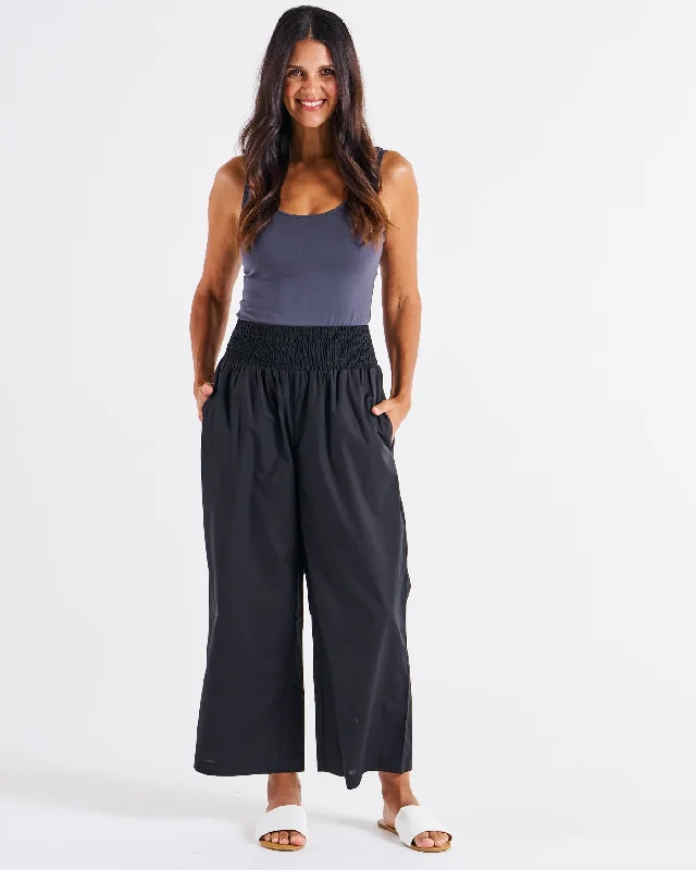 Betty Basics Sevilla Wide Leg Pant Black Gym