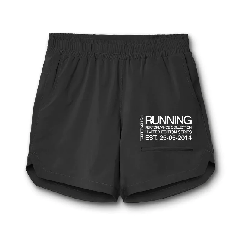 Tf-Black Running Utility Shorts Hip Men's Retro