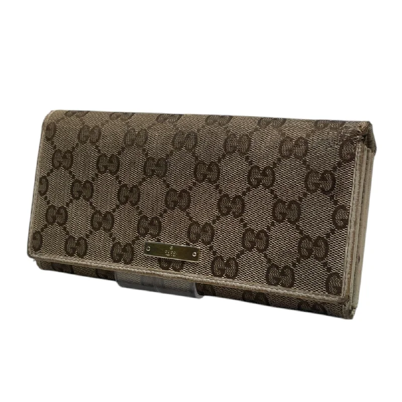 GUCCI/Long Wallet/Monogram/Cotton/BRW/GUCCI GG WALLET BAG W CHAIN Confident Men's Power