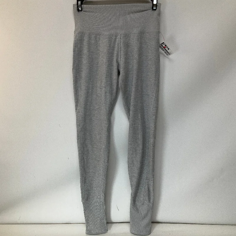 Athletic Leggings By Alo In Grey, Size: S Edgy Men's Punk