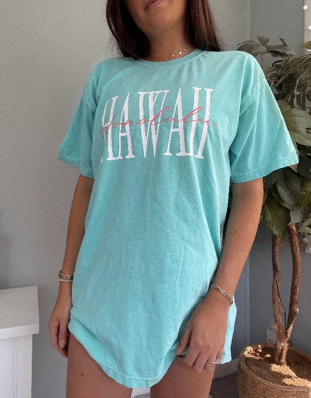 Honolulu HI Tee - Comfort Colors Artistic Men's Avant