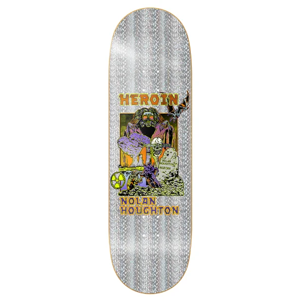 Heroin Nolan Houghton Hellscape Skateboard Deck 9.5" Sporty Men's Tennis