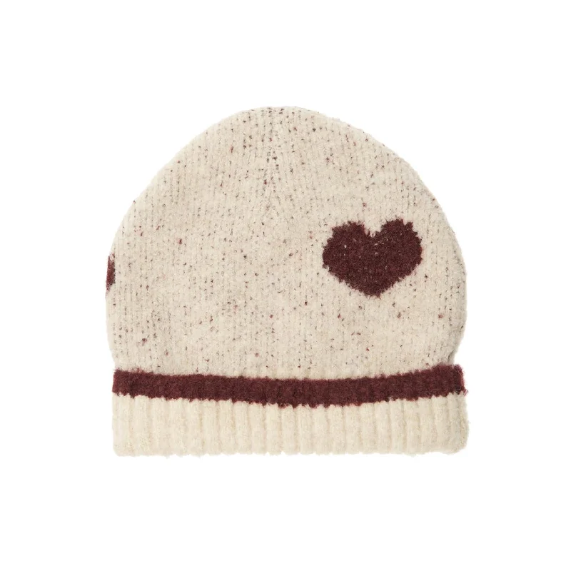 Tocoto Vintage Hearts Hat Pink Traditional Men's Wool