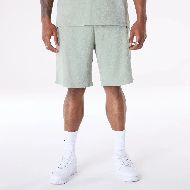 New Era Towelling Pastel Green Shorts Tough Men's Tactical