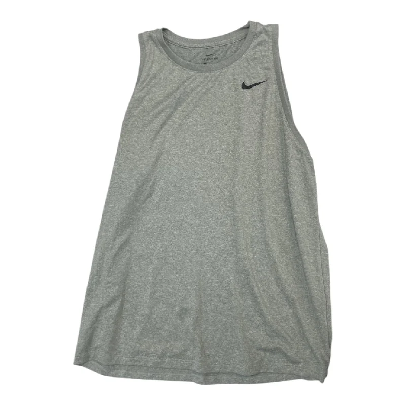 Athletic Tank Top By Nike In Grey, Size: L Organic