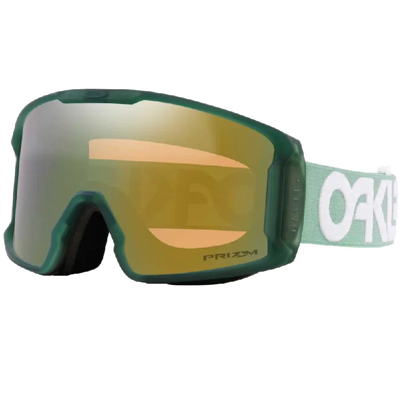 Oakley Line Miner™ M Snow Goggles - 2025 Matte Jade with Prizm Sage Gold Iridium Lenses Sophisticated Men's French