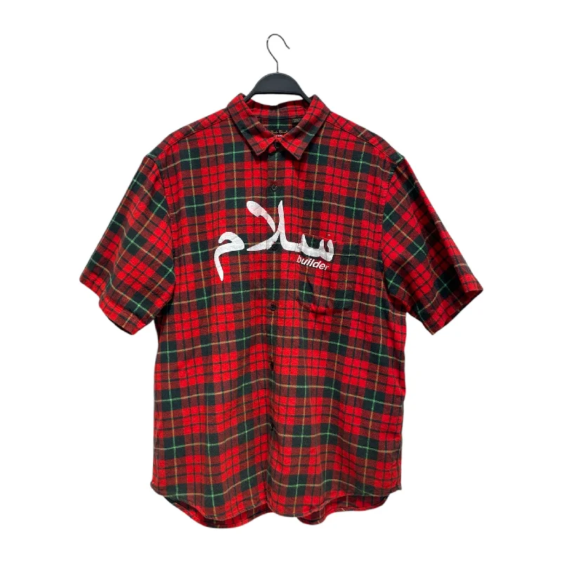 Supreme/UNDERCOVER/SS Shirt/L/Cotton/RED/Plaid/ Artistic Men's Hand