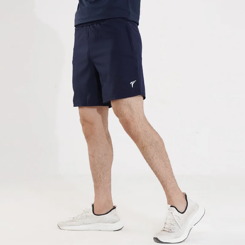 Tf-Navy Basic Micro Premium Shorts Elegant Men's Cashmere