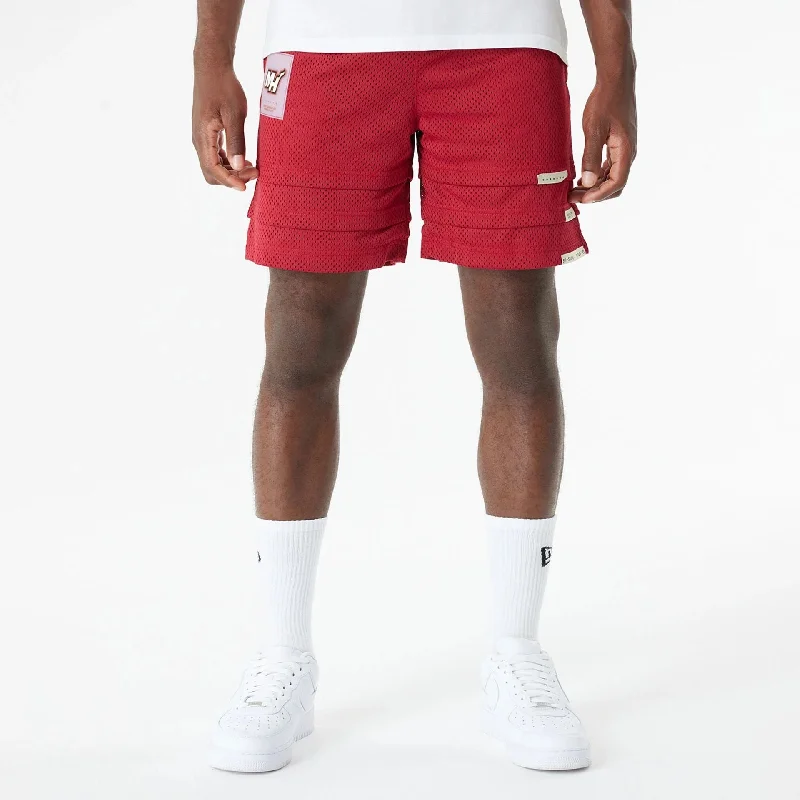 Miami Heat Bristol Studio x NBA Dark Red Shorts Masculine Men's Thick