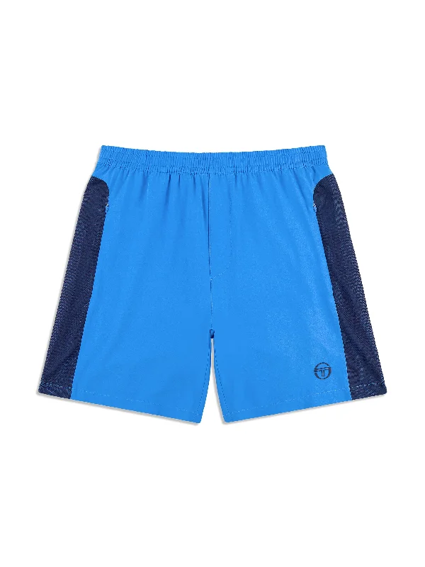 Elio Performance Short- French Blue Sporty Men's Athleisure 