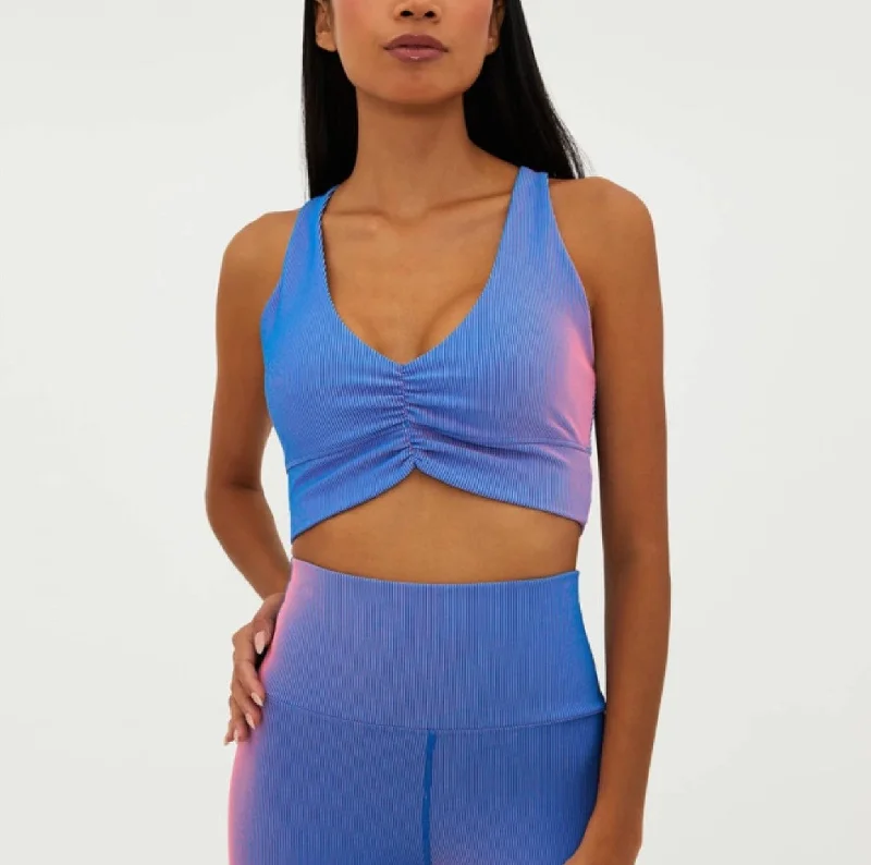 Mindy Crop - Imperial Two-Toned Ribbed Streetwear Style