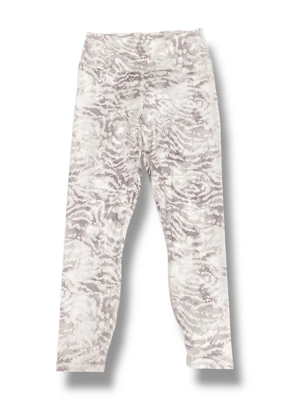 Athletic Leggings By Fabletics In White, Size: S Streetwear Style