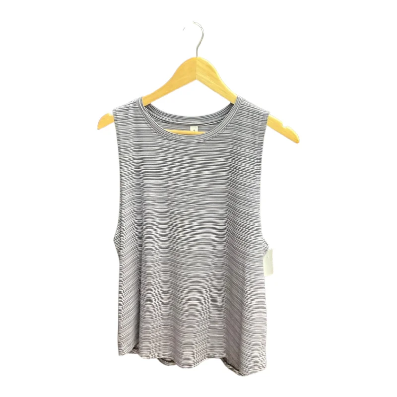 Athletic Tank Top By Athleta In Striped Pattern, Size: L Adventure